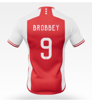 Ajax Brian Brobbey #9 Primera Equipación 2023-24 Manga Corta